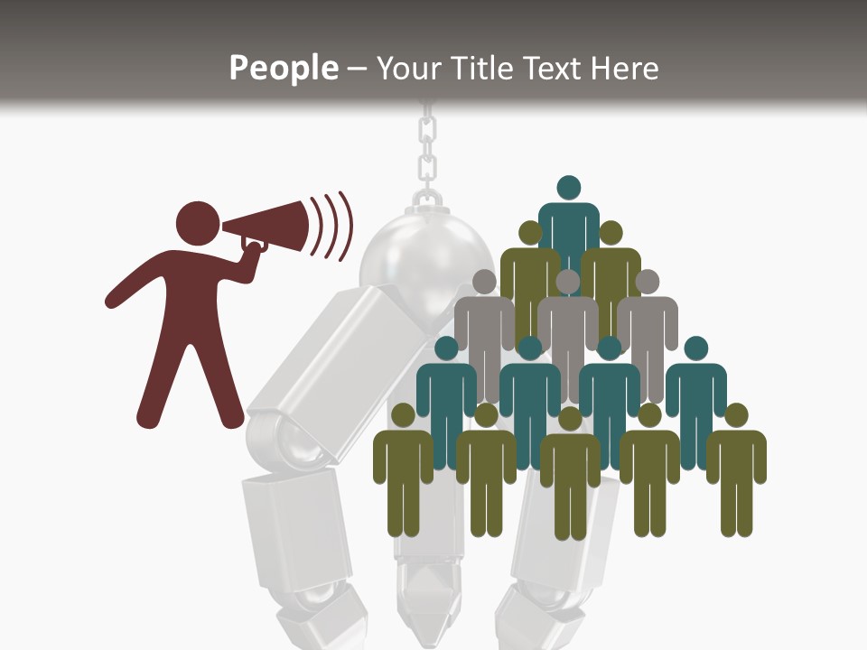 Background Steel Isolated PowerPoint Template