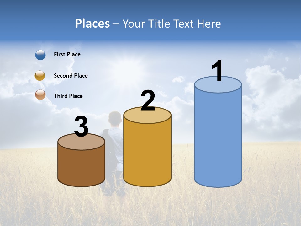 Grass Happy Young PowerPoint Template