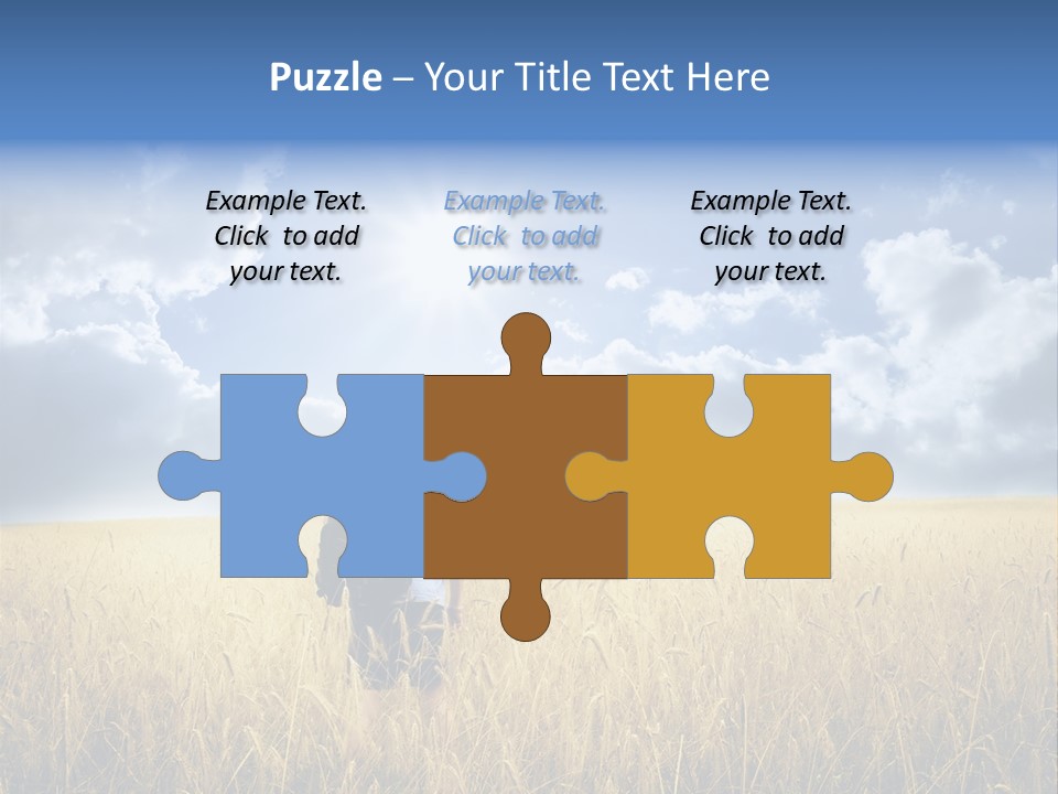 Grass Happy Young PowerPoint Template