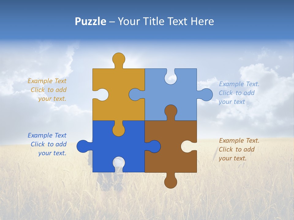 Grass Happy Young PowerPoint Template