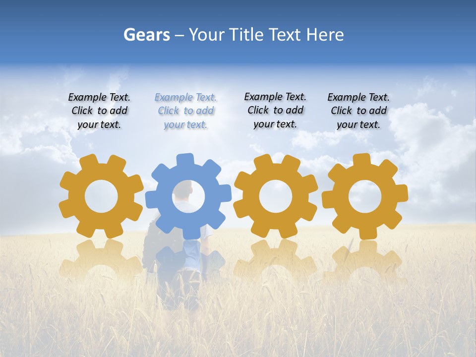 Grass Happy Young PowerPoint Template