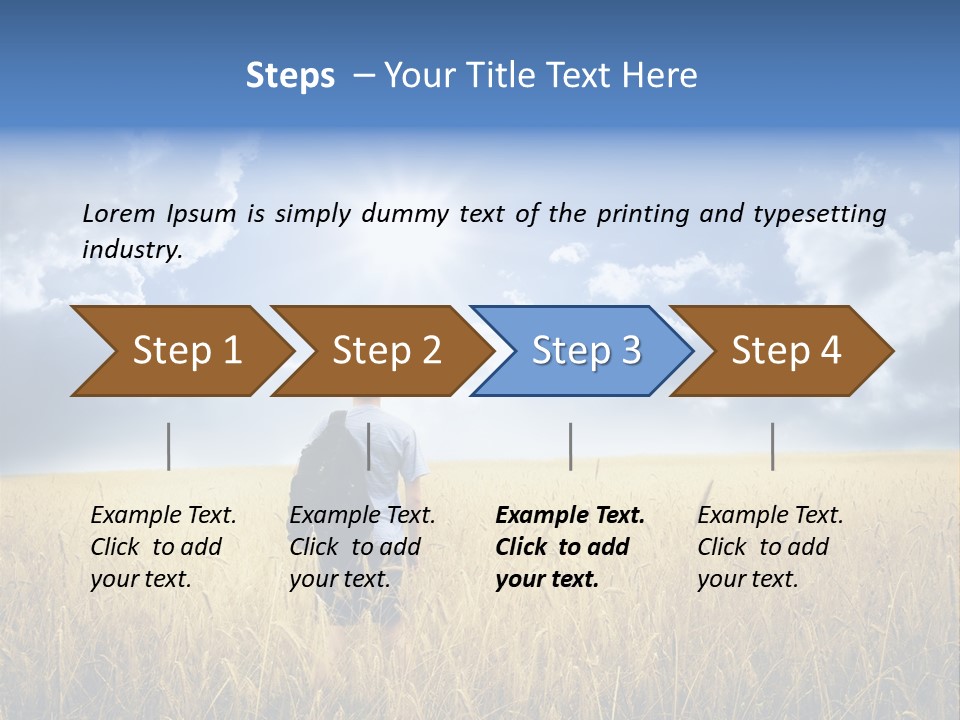 Grass Happy Young PowerPoint Template