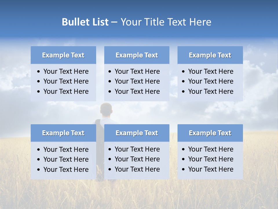 Grass Happy Young PowerPoint Template