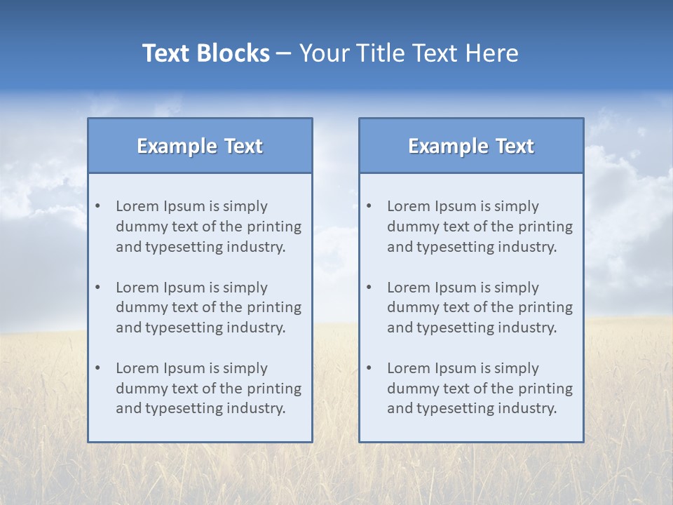 Grass Happy Young PowerPoint Template