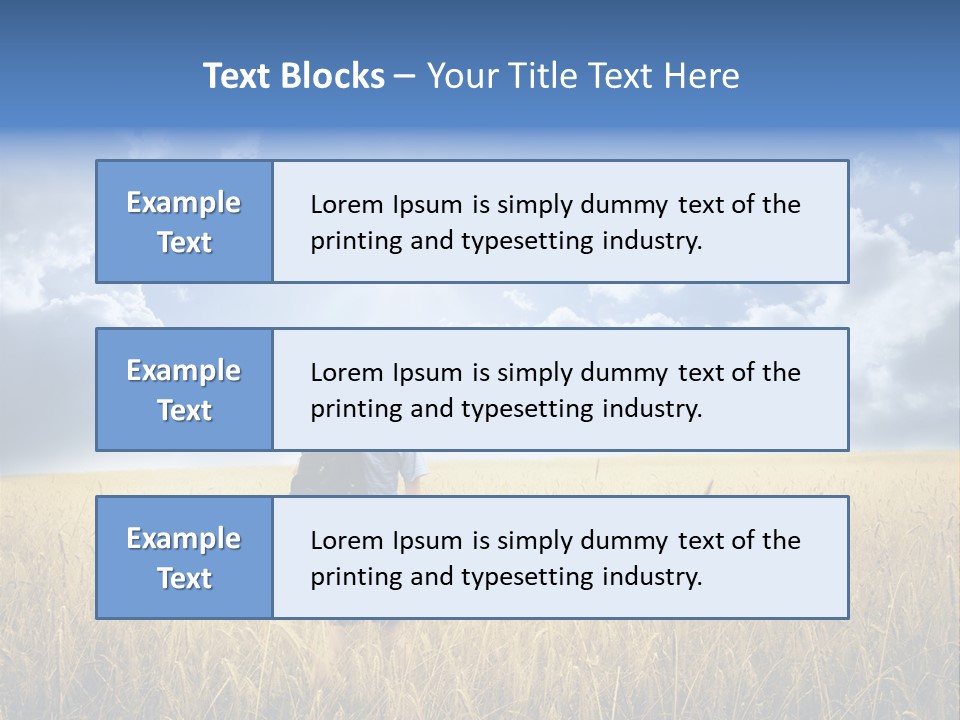 Grass Happy Young PowerPoint Template