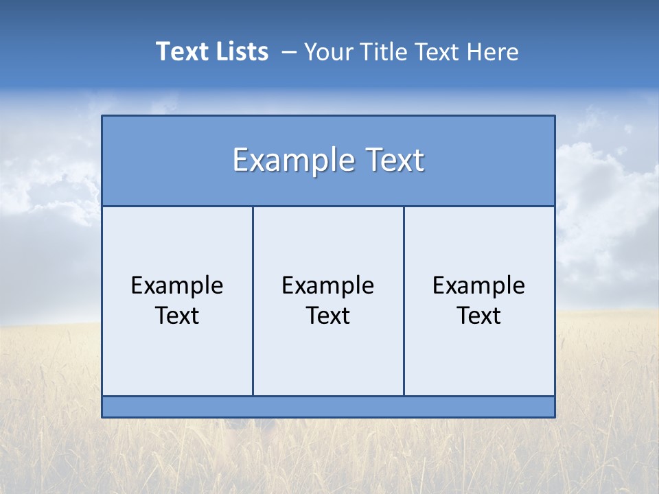 Grass Happy Young PowerPoint Template