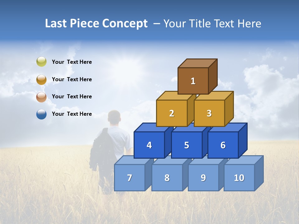 Grass Happy Young PowerPoint Template