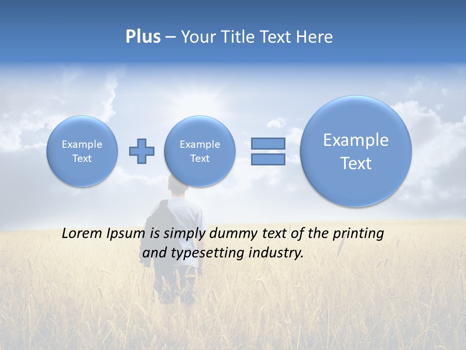 Grass Happy Young PowerPoint Template