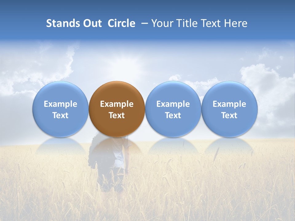 Grass Happy Young PowerPoint Template