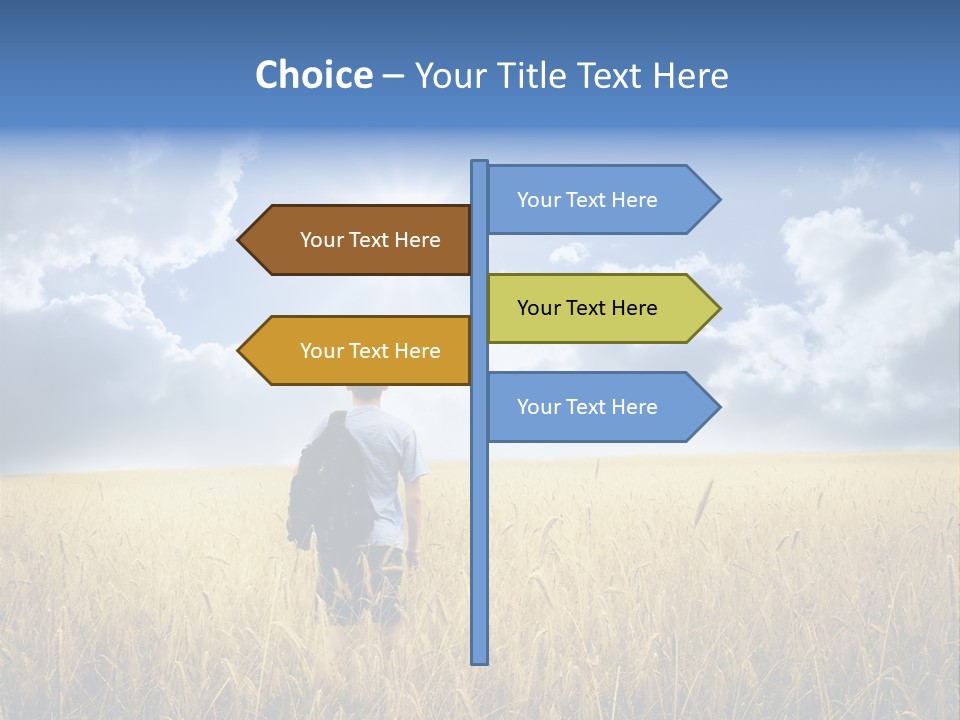 Grass Happy Young PowerPoint Template