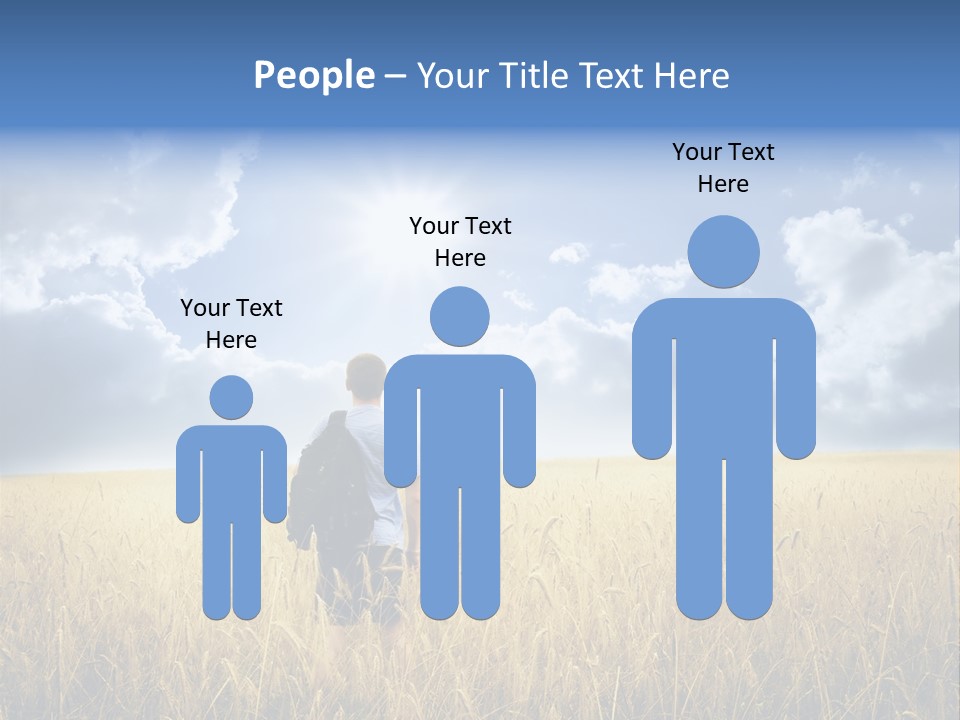 Grass Happy Young PowerPoint Template