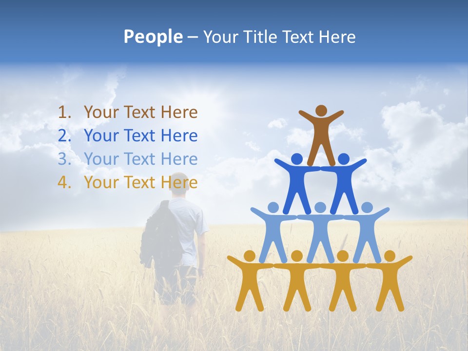 Grass Happy Young PowerPoint Template