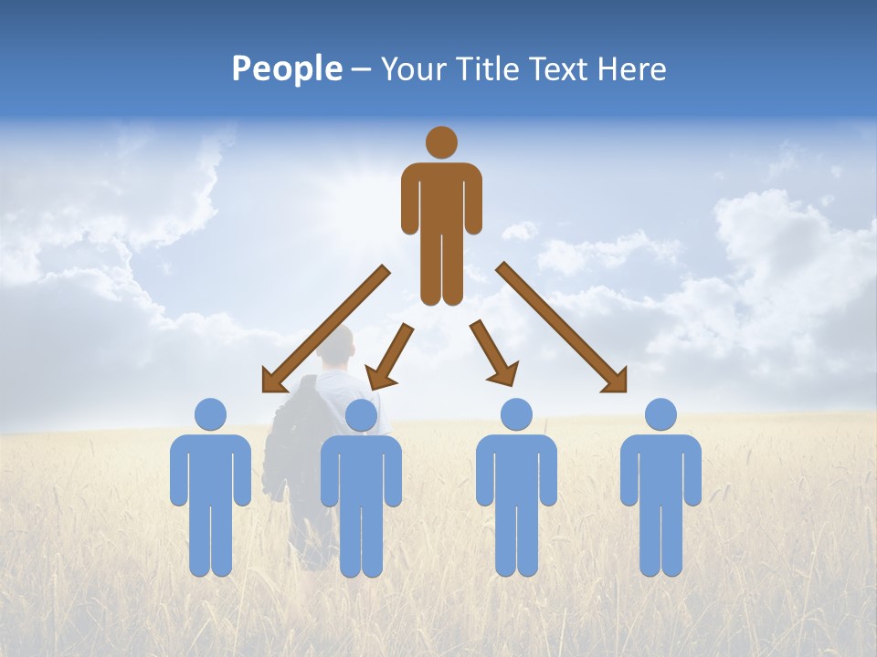 Grass Happy Young PowerPoint Template