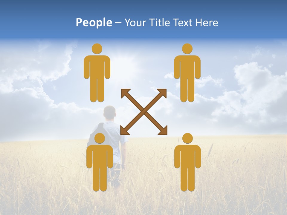 Grass Happy Young PowerPoint Template