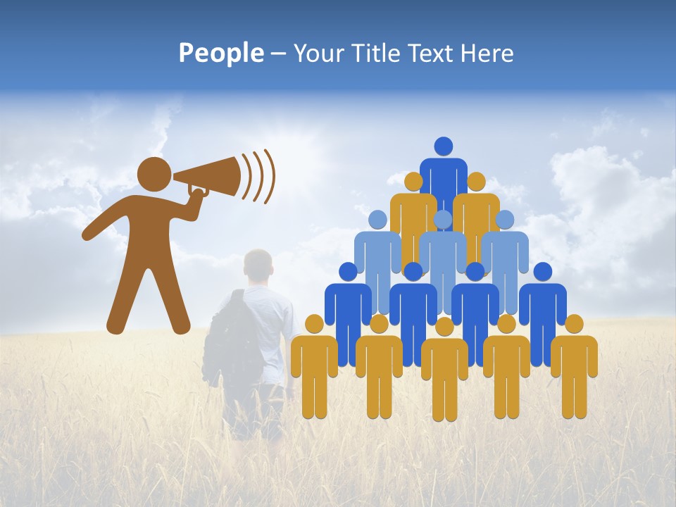 Grass Happy Young PowerPoint Template