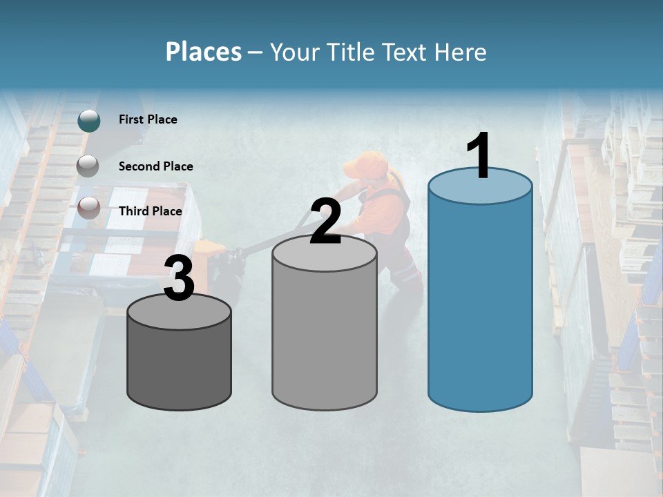 Moving Stacker Manufacturing PowerPoint Template