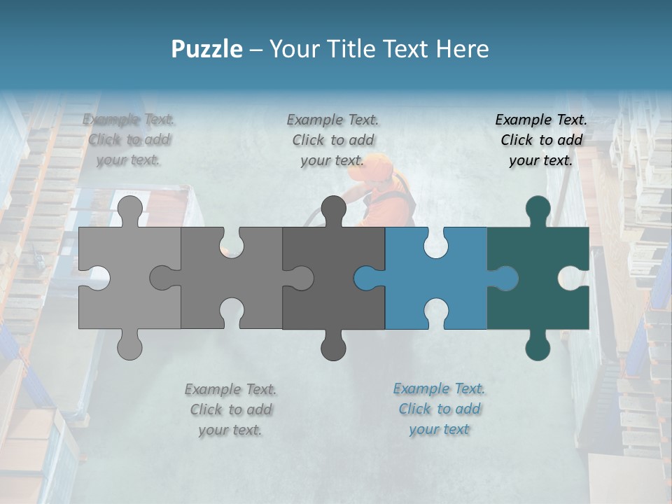 Moving Stacker Manufacturing PowerPoint Template