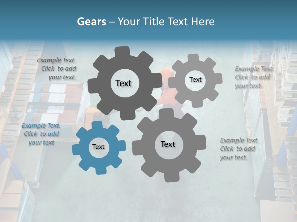 Moving Stacker Manufacturing PowerPoint Template