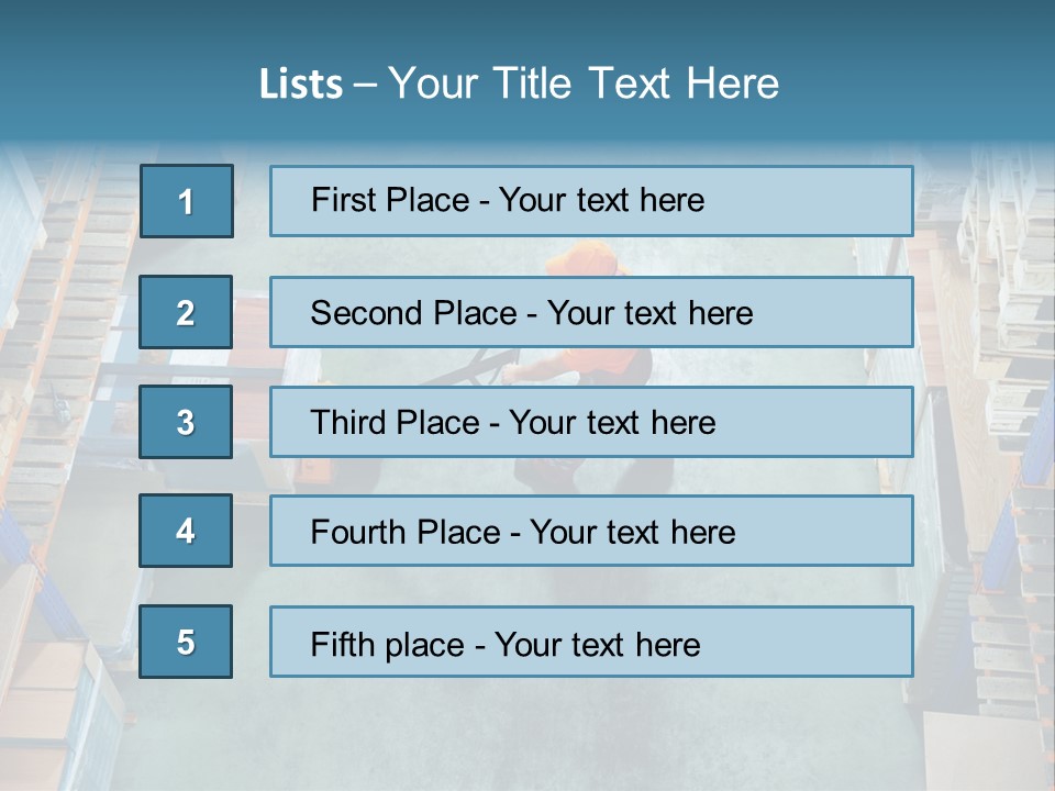 Moving Stacker Manufacturing PowerPoint Template