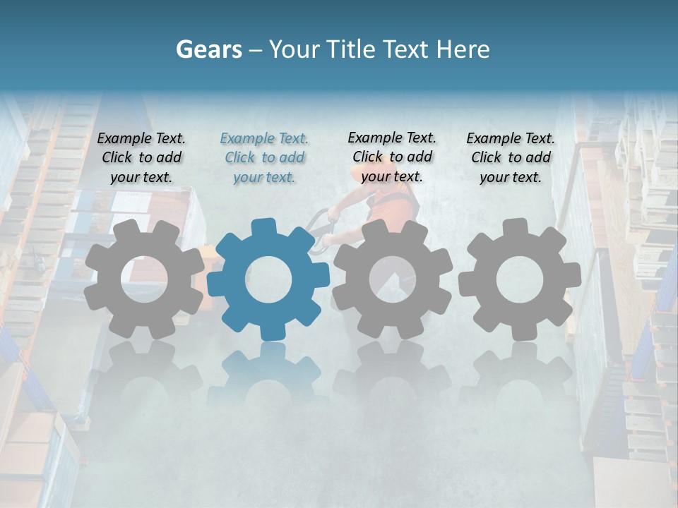 Moving Stacker Manufacturing PowerPoint Template