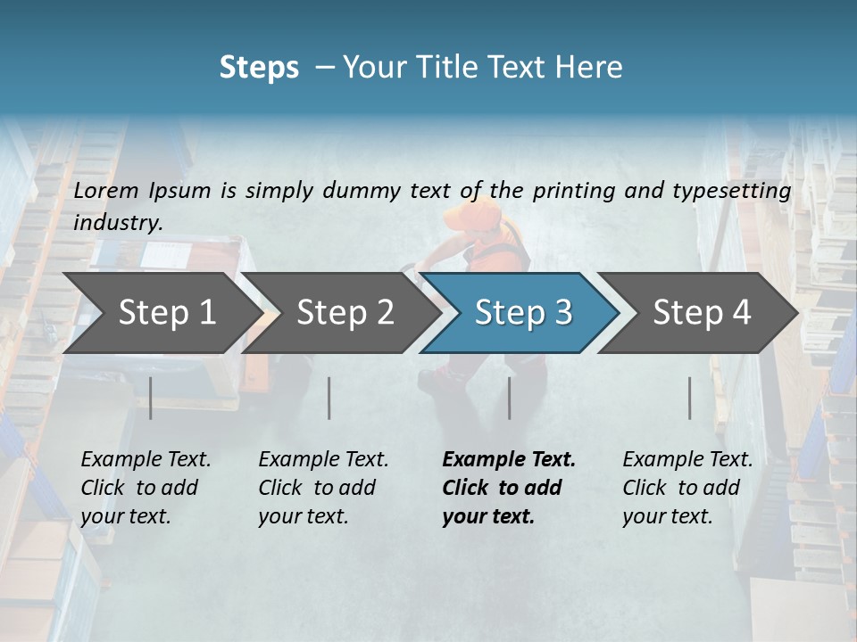 Moving Stacker Manufacturing PowerPoint Template