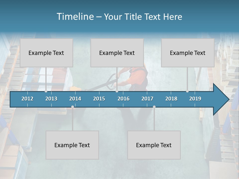 Moving Stacker Manufacturing PowerPoint Template