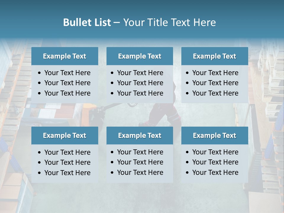 Moving Stacker Manufacturing PowerPoint Template