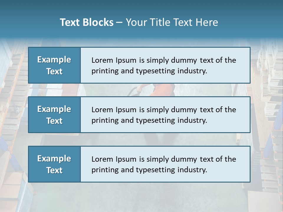 Moving Stacker Manufacturing PowerPoint Template