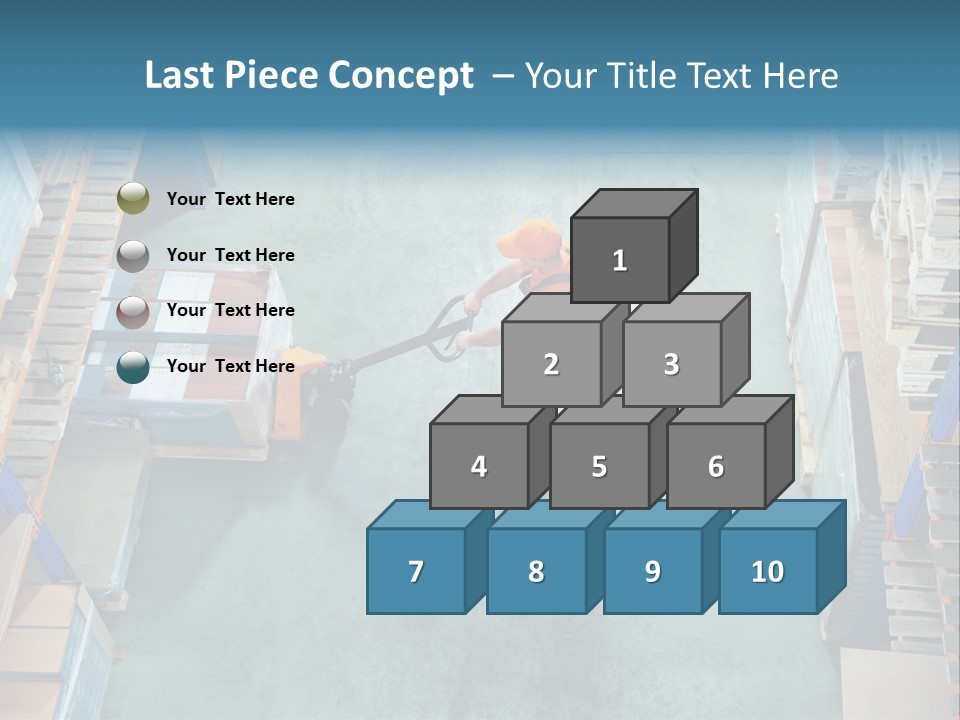 Moving Stacker Manufacturing PowerPoint Template