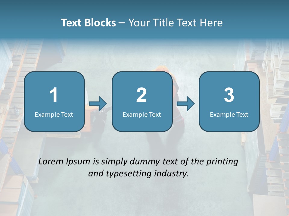 Moving Stacker Manufacturing PowerPoint Template