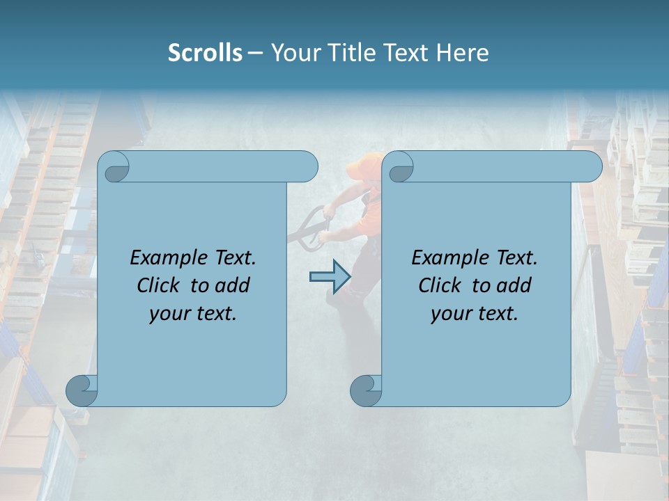 Moving Stacker Manufacturing PowerPoint Template