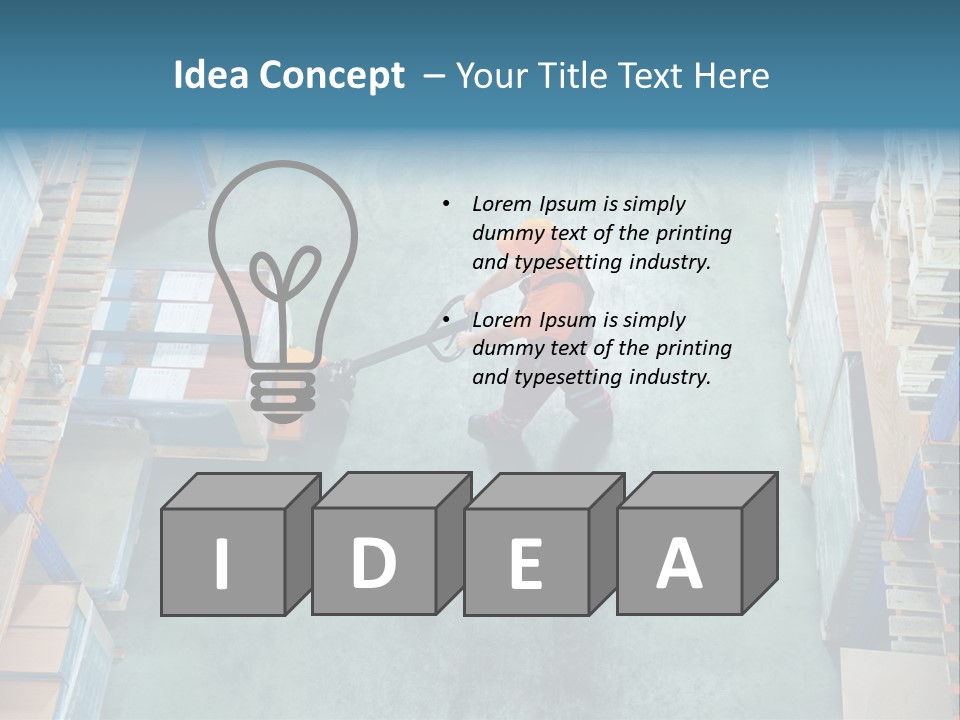Moving Stacker Manufacturing PowerPoint Template