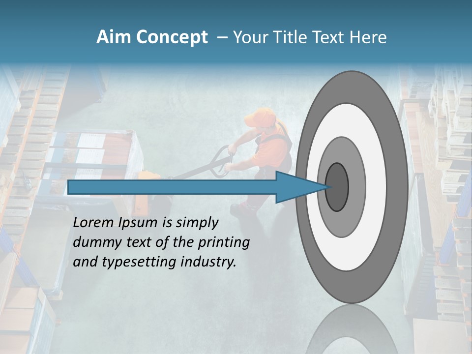 Moving Stacker Manufacturing PowerPoint Template