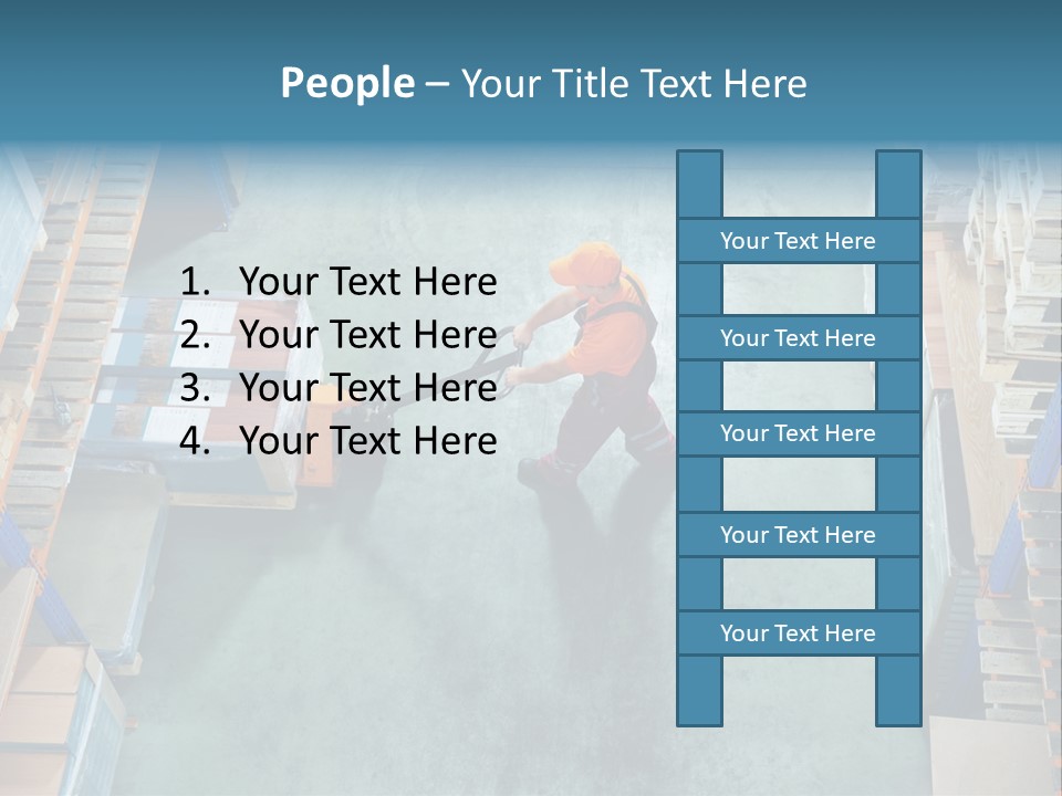 Moving Stacker Manufacturing PowerPoint Template