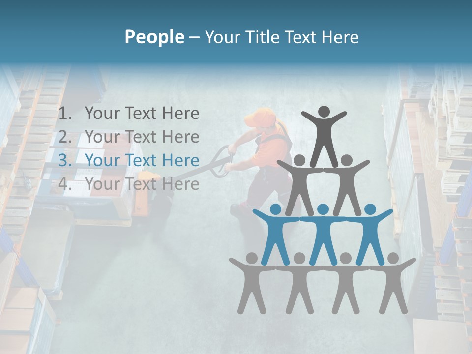 Moving Stacker Manufacturing PowerPoint Template