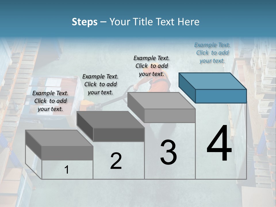 Moving Stacker Manufacturing PowerPoint Template