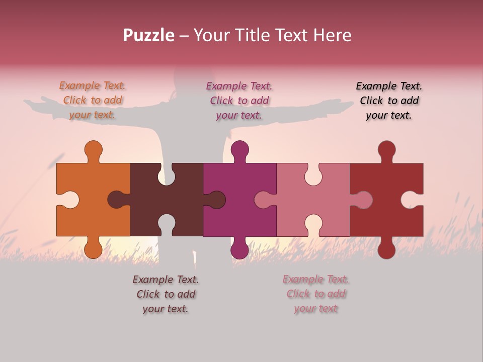 Woman Person Outdoor PowerPoint Template