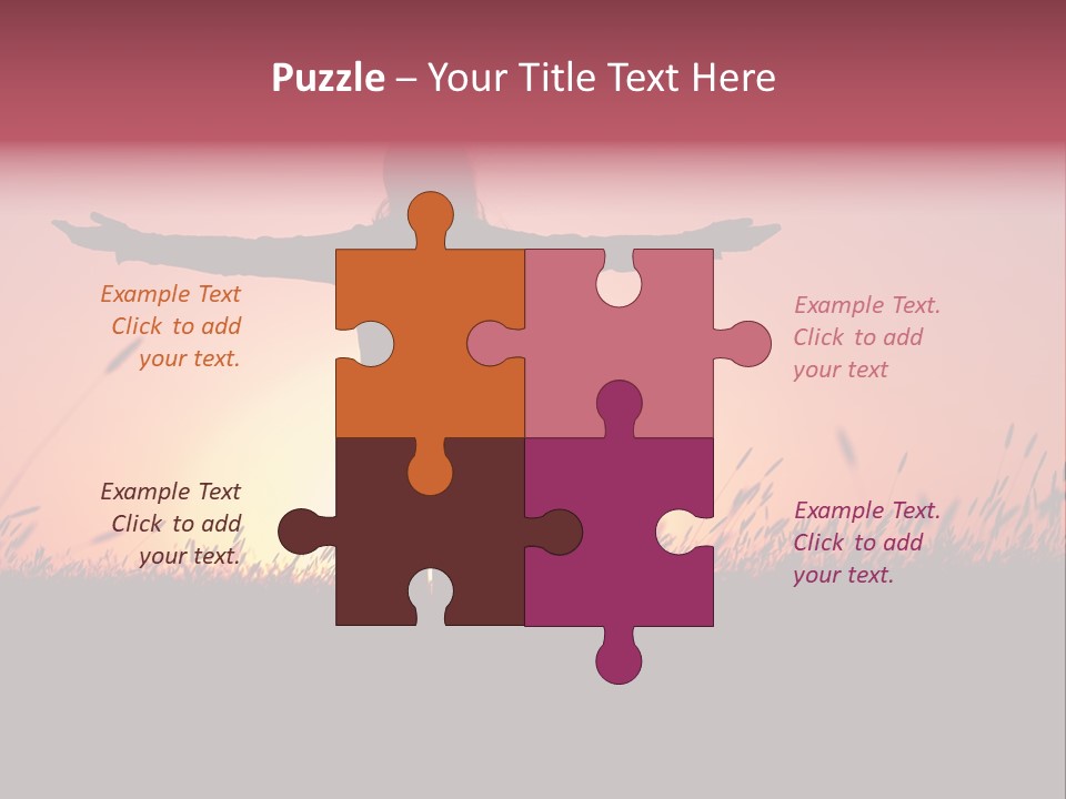 Woman Person Outdoor PowerPoint Template