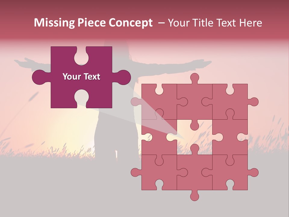 Woman Person Outdoor PowerPoint Template