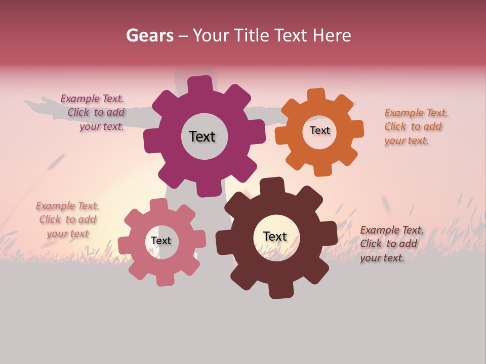 Woman Person Outdoor PowerPoint Template