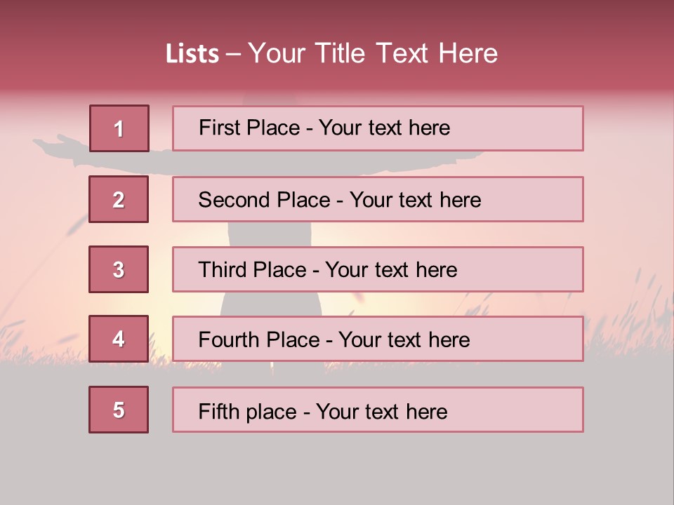 Woman Person Outdoor PowerPoint Template