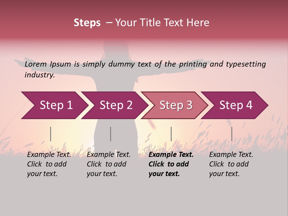 Woman Person Outdoor PowerPoint Template