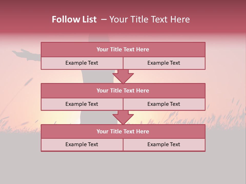 Woman Person Outdoor PowerPoint Template