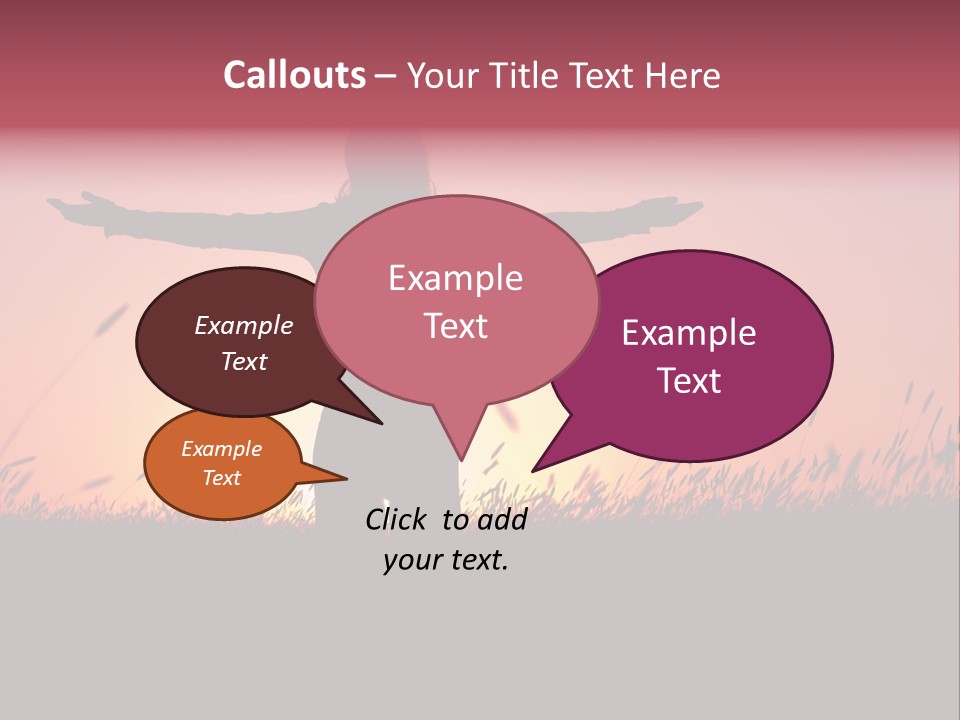 Woman Person Outdoor PowerPoint Template