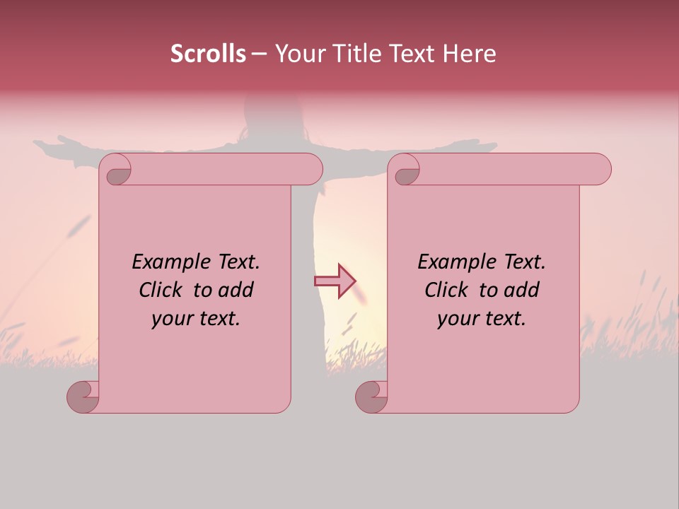 Woman Person Outdoor PowerPoint Template