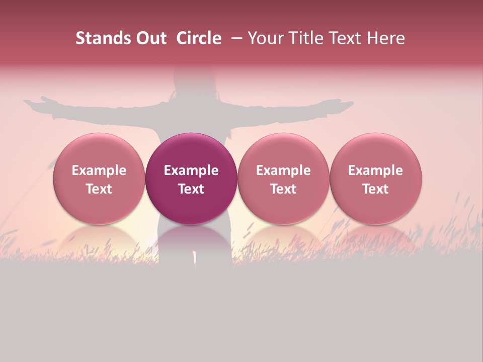 Woman Person Outdoor PowerPoint Template