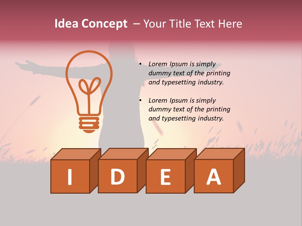 Woman Person Outdoor PowerPoint Template