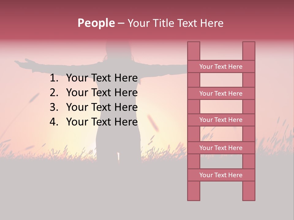 Woman Person Outdoor PowerPoint Template