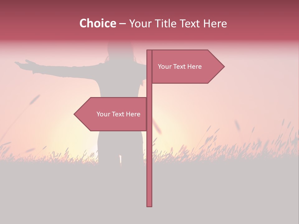 Woman Person Outdoor PowerPoint Template