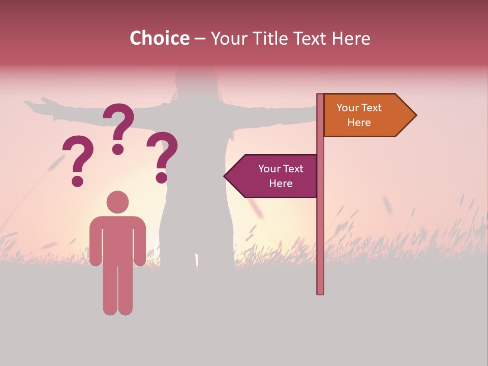 Woman Person Outdoor PowerPoint Template